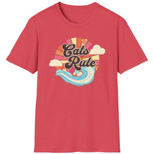 Load image into Gallery viewer, SS T-Shirt, Cats Rule - Multi Colors
