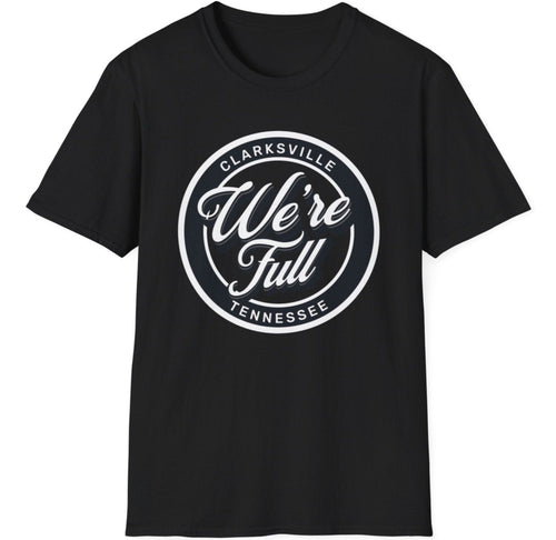 Embrace the spirit of space with our Clarksville is Full T-Shirt. Perfect for Halloween costumes or everyday wear, this iconic souvenir from the legendary population surge of the 20s is a must-have for any Tennessee lover. Made from 100% cotton.