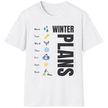Load image into Gallery viewer, SS T-Shirt, Winter Plans - Multi Colors
