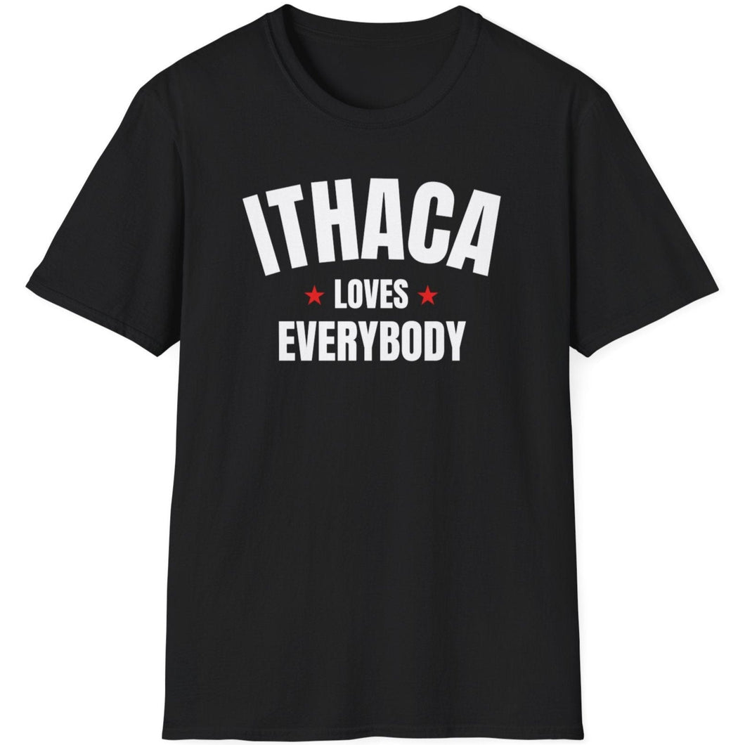 SS T-Shirt, NY Ithaca - Black