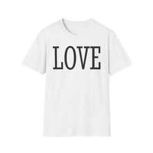 Load image into Gallery viewer, Rock this trendy SS T-Shirt with LOVE design in multiple colors. Express your love for fashion and spread the love wherever you go. Perfect for casual wear and Instagram-worthy photos.

