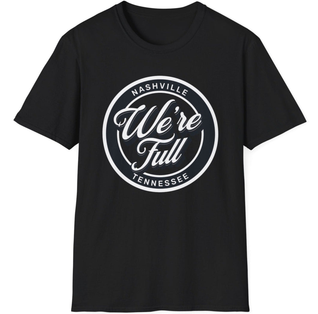 Embrace the spirit of space with our Nashville is Full T-Shirt. Perfect for Halloween costumes or everyday wear, this iconic souvenir from the legendary population surge of the 20s is a must-have for any Music City lover.