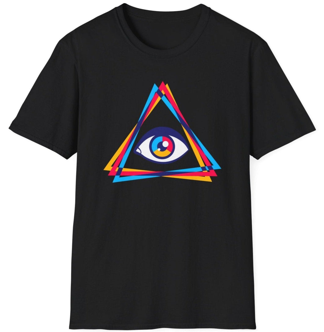SS T-Shirt, All Knowing Eye - Triangles