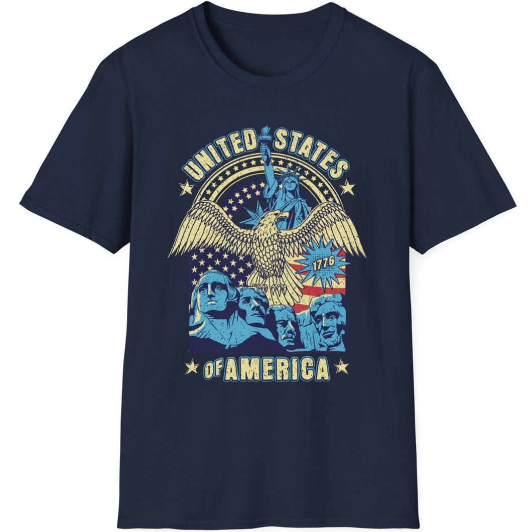SS T-Shirt, USA Pop Art - Multi Colors