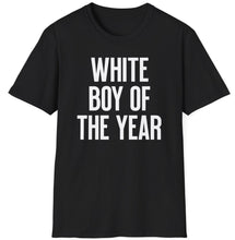Load image into Gallery viewer, SS T-Shirt, White Boy of the Year - Multi Colors

