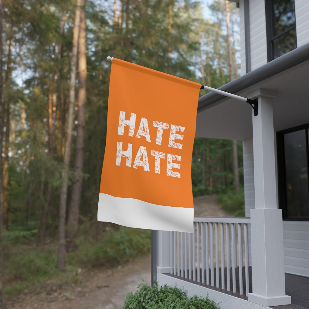 Hate Flag - Hate House Flag Banner / Orange