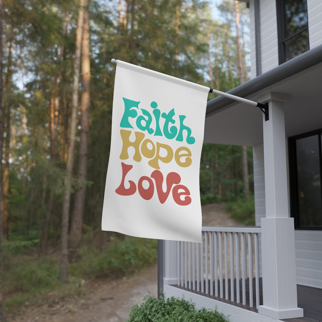 House Flag, Faith Hope Love, 36