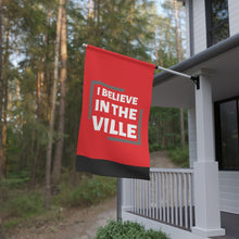 Load image into Gallery viewer, Believe in the Ville Flag - Believe Flag Banner / Red
