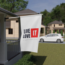 Load image into Gallery viewer, Love It Flag - House Banner Flag / White
